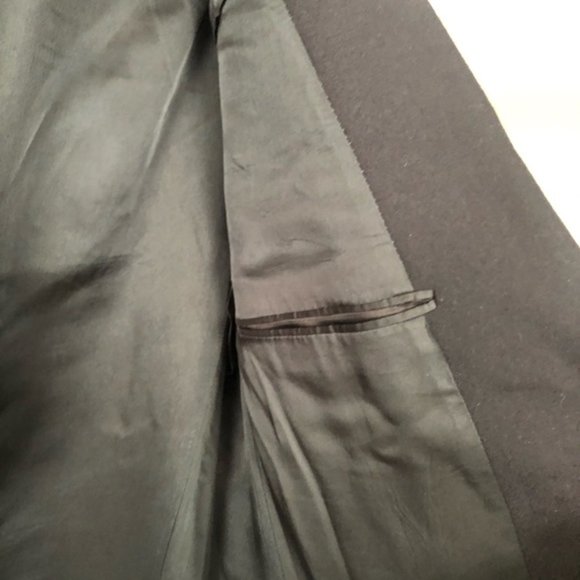 Vintage Burberry Men's Navy Blue Wool Two Button Blazer Sports Jacket 41R - Picture 10 of 13